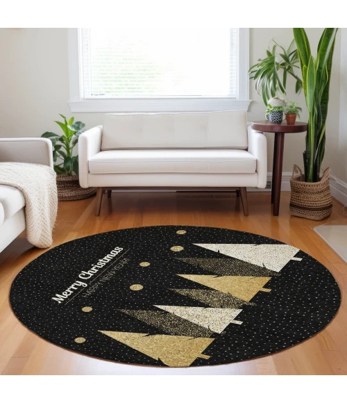Dalyn Wonderland Black WN11 8ft. x 8ft. Rug