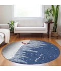 Dalyn Wonderland Blue WN12 8ft. x 8ft. Rug