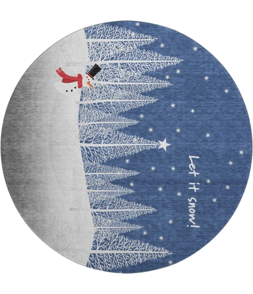 Dalyn Wonderland Blue WN12 8ft. x 8ft. Rug