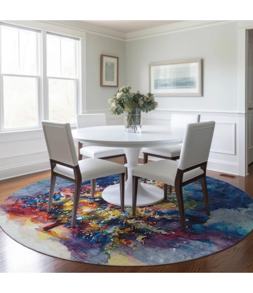 Dalyn Wonderland Blue WN14 8ft. x 8ft. Rug