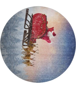 Dalyn Wonderland Blue WN1 8ft. x 8ft. Rug