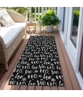 Dalyn Wonderland Black WN22 2ft.3in. x 7ft.6in. Rug