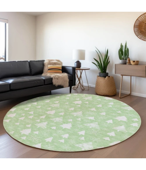 Dalyn Wonderland Green WN23 8ft. x 8ft. Rug