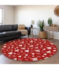 Dalyn Wonderland Red WN23 8ft. x 8ft. Rug