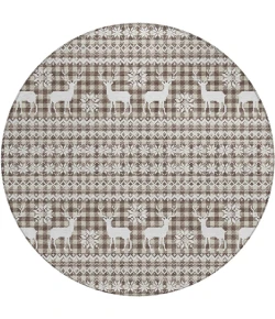 Dalyn Wonderland Brown WN28 8ft. x 8ft. Rug