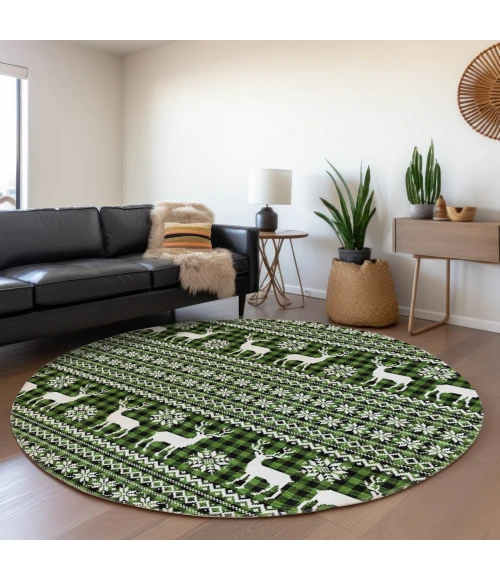 Dalyn Wonderland Green WN28 8ft. x 8ft. Rug