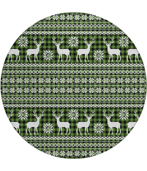 Dalyn Wonderland Green WN28 8ft. x 8ft. Rug