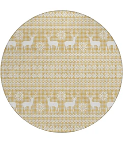 Dalyn Wonderland Gold WN28 8ft. x 8ft. Rug