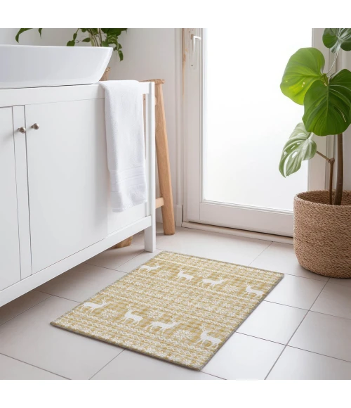 Dalyn Wonderland Gold WN28 1ft.8in. x 2ft.6in. Rug