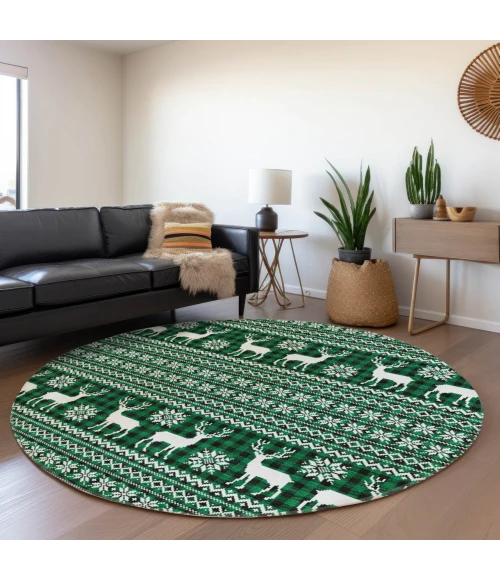 Dalyn Wonderland Green WN28 8ft. x 8ft. Rug