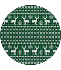 Dalyn Wonderland Green WN28 8ft. x 8ft. Rug