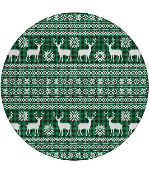 Dalyn Wonderland Green WN28 8ft. x 8ft. Rug