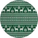 Dalyn Wonderland Green WN28 8ft. x 8ft. Rug