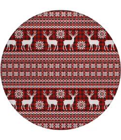 Dalyn Wonderland Red WN28 8ft. x 8ft. Rug