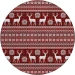 Dalyn Wonderland Red WN28 8ft. x 8ft. Rug