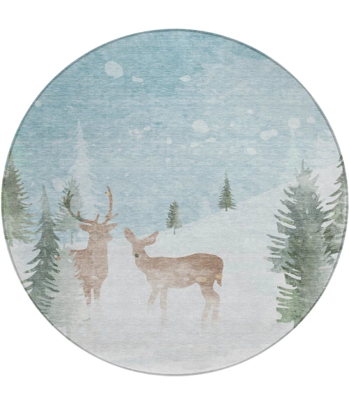 Dalyn Wonderland Blue WN29 8ft. x 8ft. Rug