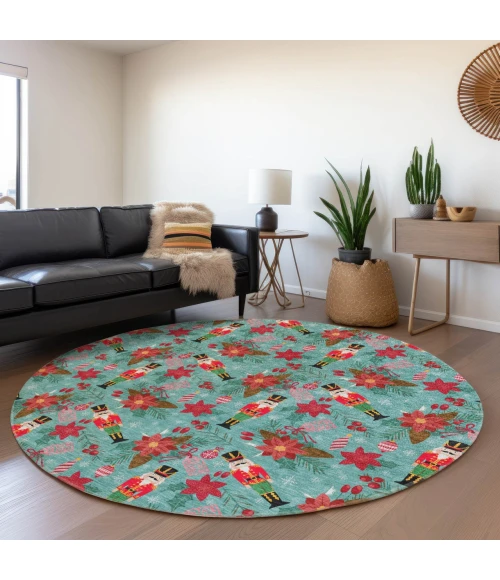 Dalyn Wonderland Teal WN30 8ft. x 8ft. Rug