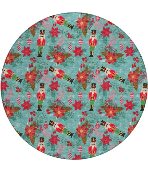 Dalyn Wonderland Teal WN30 8ft. x 8ft. Rug