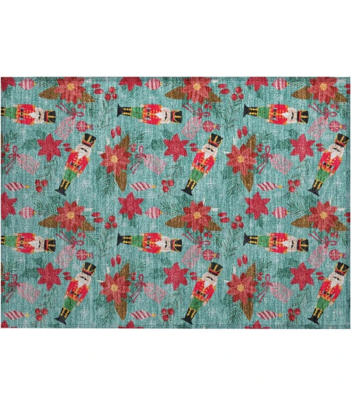 Dalyn Wonderland Teal WN30 1ft.8in. x 2ft.6in. Rug
