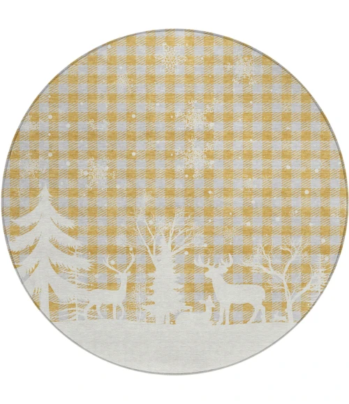 Dalyn Wonderland Gold WN32 8ft. x 8ft. Rug