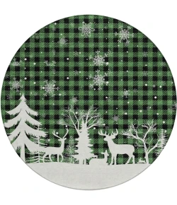 Dalyn Wonderland Green WN32 8ft. x 8ft. Rug
