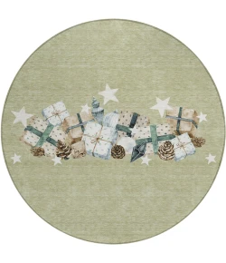 Dalyn Wonderland Green WN33 8ft. x 8ft. Rug
