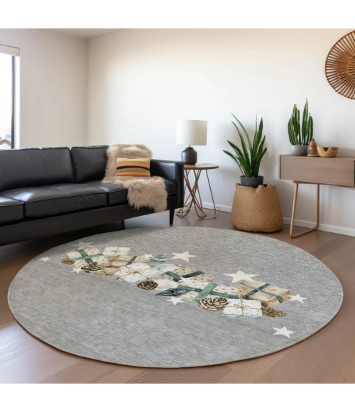 Dalyn Wonderland Gray WN33 8ft. x 8ft. Rug