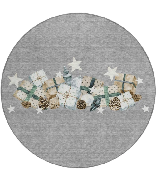 Dalyn Wonderland Gray WN33 8ft. x 8ft. Rug