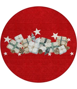 Dalyn Wonderland Red WN33 8ft. x 8ft. Rug