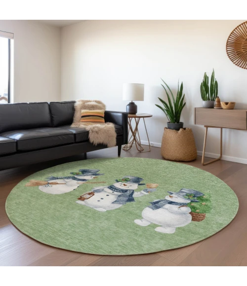 Dalyn Wonderland Green WN34 8ft. x 8ft. Rug