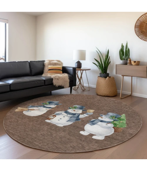 Dalyn Wonderland Brown WN34 8ft. x 8ft. Rug