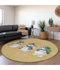 Dalyn Wonderland Gold WN34 8ft. x 8ft. Rug