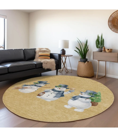 Dalyn Wonderland Gold WN34 8ft. x 8ft. Rug