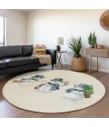 Dalyn Wonderland Ivory WN34 8ft. x 8ft. Rug