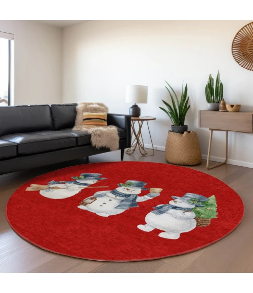 Dalyn Wonderland Red WN34 8ft. x 8ft. Rug