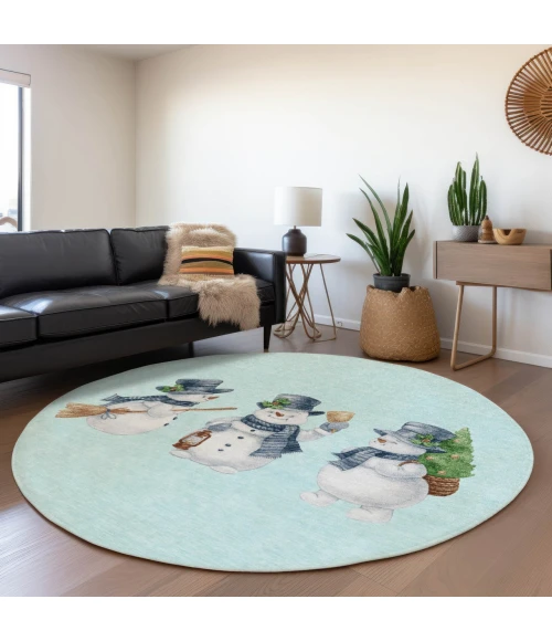 Dalyn Wonderland Blue WN34 8ft. x 8ft. Rug