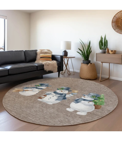 Dalyn Wonderland Brown WN34 8ft. x 8ft. Rug