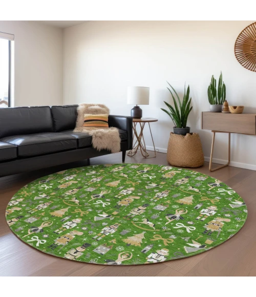 Dalyn Wonderland Green WN35 8ft. x 8ft. Rug
