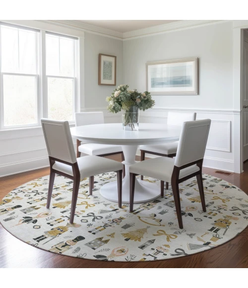 Dalyn Wonderland Ivory WN35 8ft. x 8ft. Rug