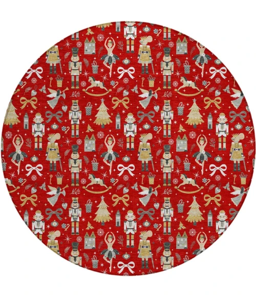 Dalyn Wonderland Red WN35 8ft. x 8ft. Rug