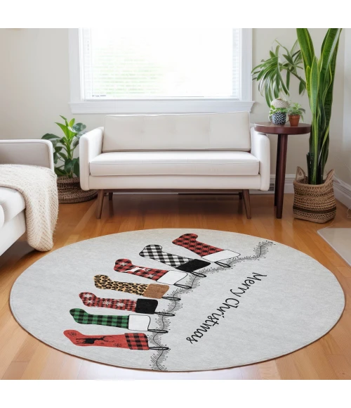 Dalyn Wonderland Gray WN5 8ft. x 8ft. Rug