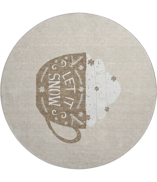 Dalyn Wonderland Brown WN7 8ft. x 8ft. Rug