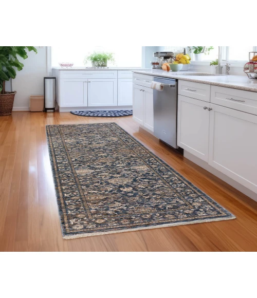 Dalyn Yarra YA1 Navy 2'3" x 7'10" Runner Rug