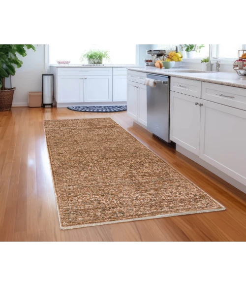 Dalyn Yarra YA2 Mocha 2'3" x 7'10" Runner Rug
