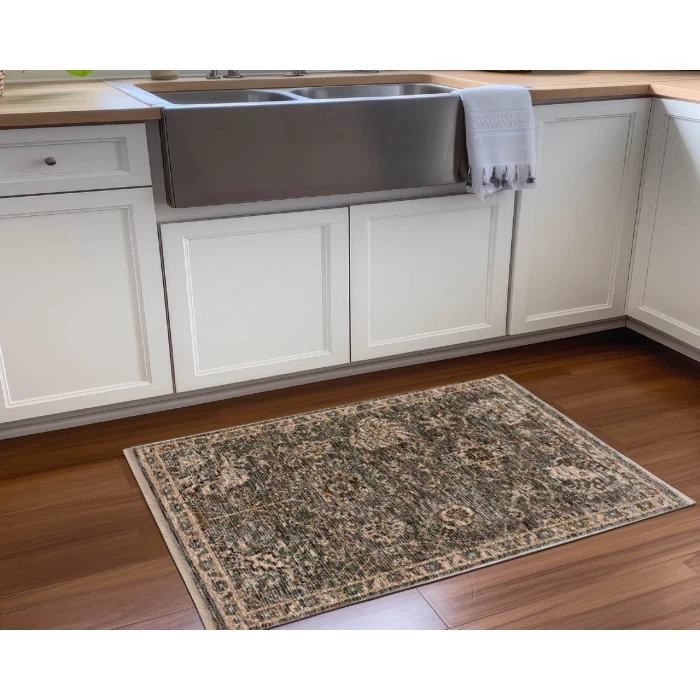 Dalyn Yarra YA5 Pewter 1'8" x 2'6" Rug