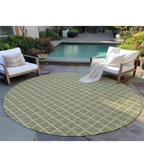Dalyn Indoor/Outdoor York YO1 Aloe Washable 6' x 6' Rug