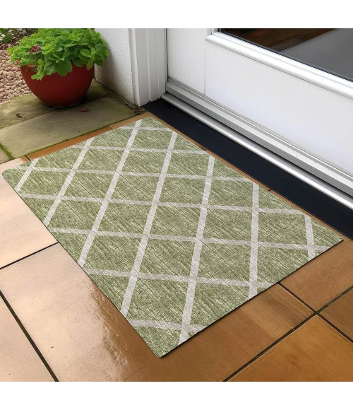 Dalyn Indoor/Outdoor York YO1 Aloe Washable 1'8" x 2'6" Rug