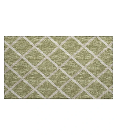 Dalyn Indoor/Outdoor York YO1 Aloe Washable 1'8" x 2'6" Rug