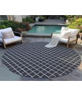 Dalyn Indoor/Outdoor York YO1 Black Washable 10' x 10' Rug