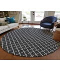 Dalyn Indoor/Outdoor York YO1 Black Washable 10' x 10' Rug
